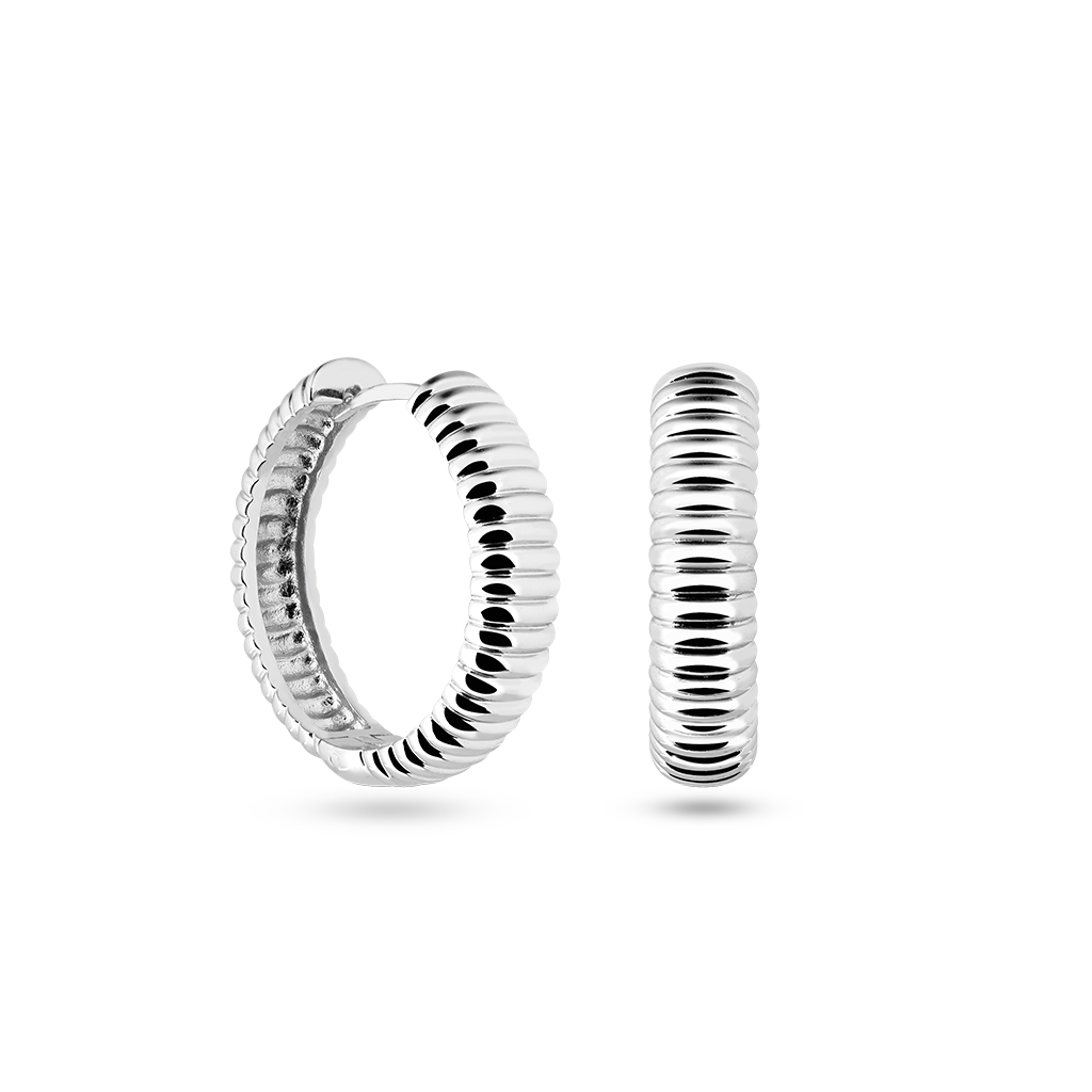 RIPPED HOOPS BIG SILBER RIPPED HOOPS BIG SILBER