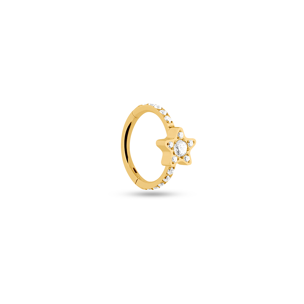 STAR PIERCING HOOP - 8mm STAR PIERCING HOOP - 8mm