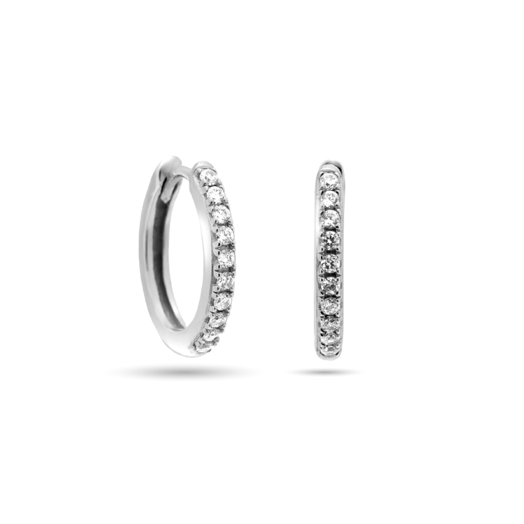 SHINY HOOPS MEDI SILBER 109