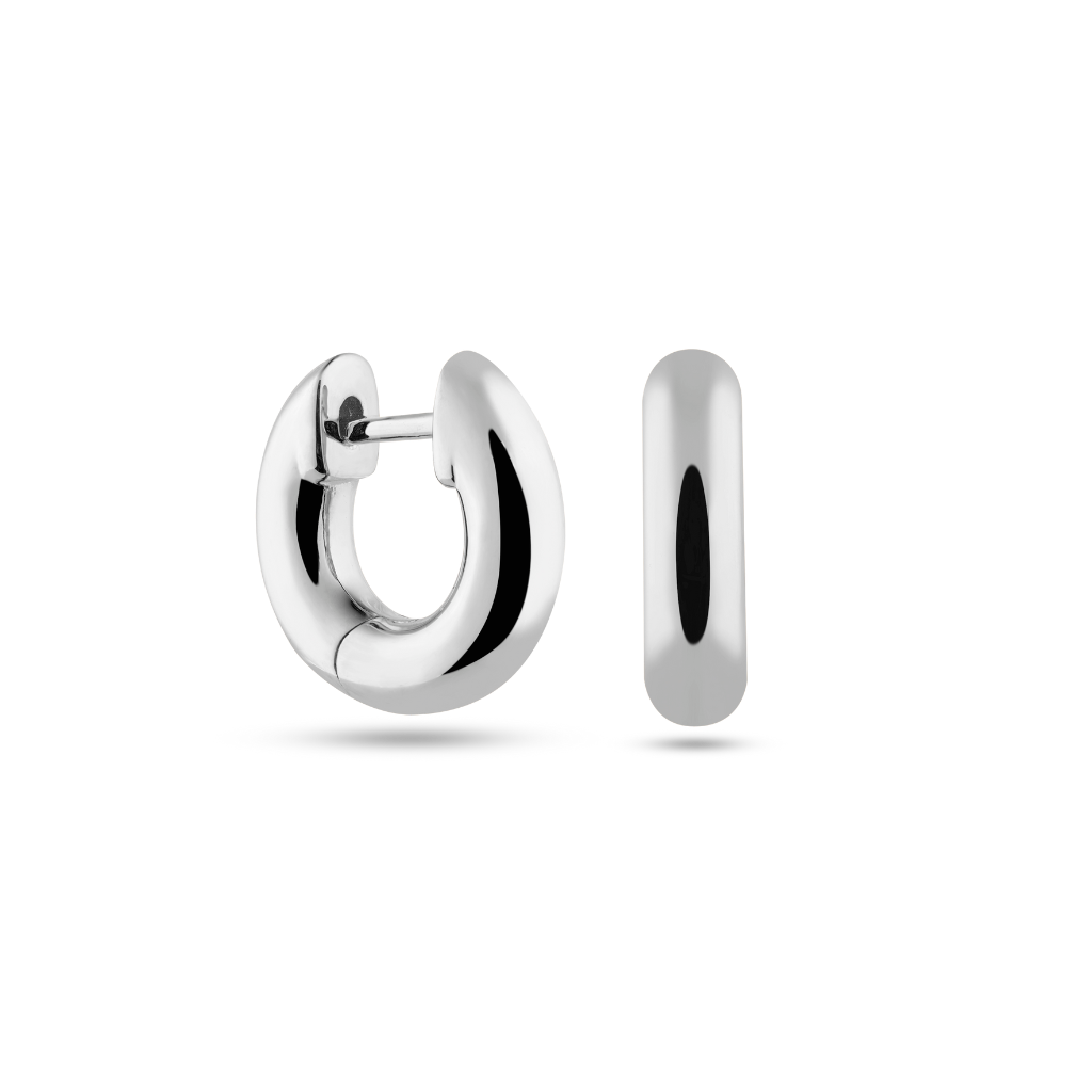 CHUNKY HOOPS MEDI SILBER CHUNKY HOOPS MEDI SILBER