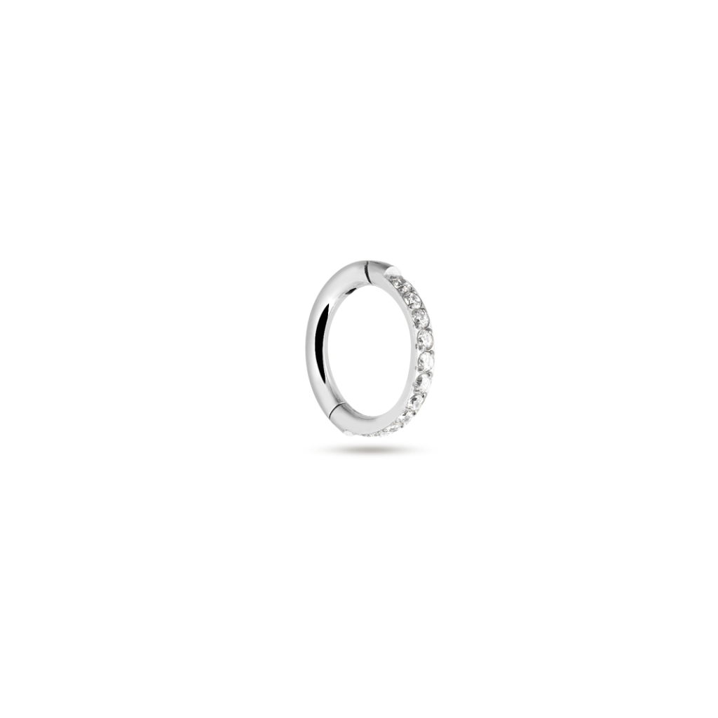 SHINY PIERCING HOOP SILBER - 6mm SHINY PIERCING HOOP SILBER - 6mm