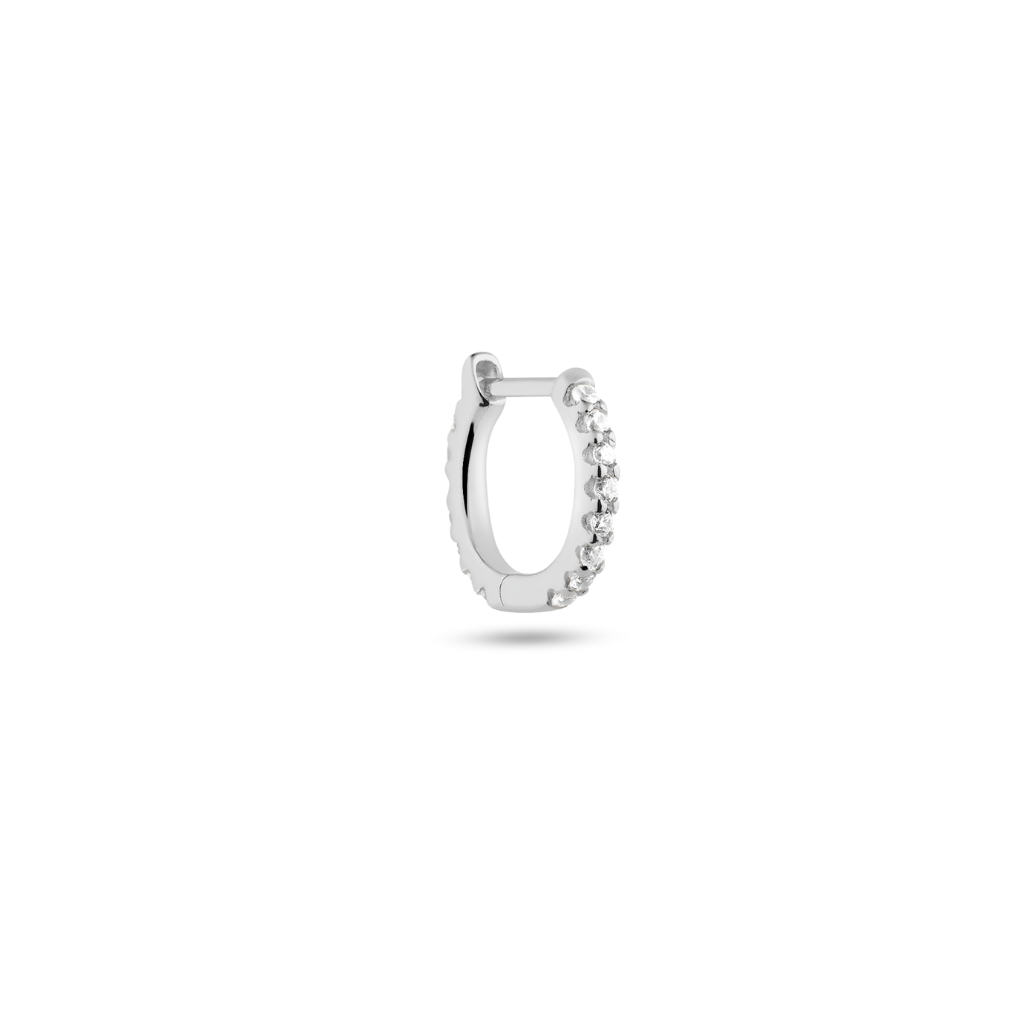 SINGLE ZOEY HOOP MINI SILBER SINGLE TINY HOOP SILBER