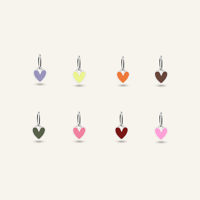 HEART CHARM MINI SILBER