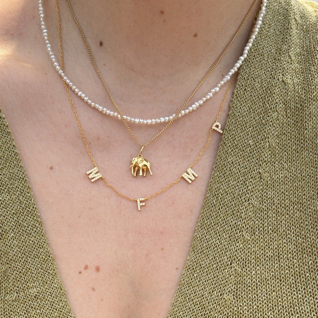 Simple Initial Chain SHINY INITIAL CHAIN – fafe collection