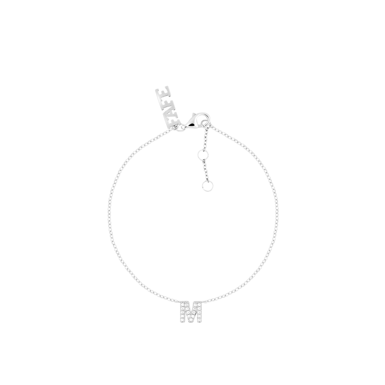 SHINY INITIAL BRACELET SILBER