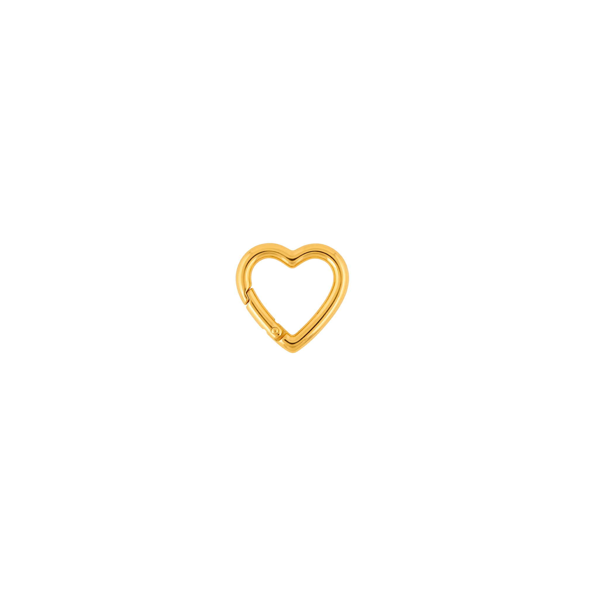 THE HEART CLIP LOCK von fafe collection, Karabiner-Verschluss in Herzform in Gold