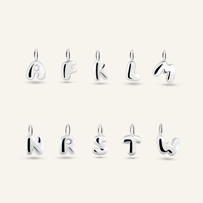 CLOUD LETTER CHARMS SILBER