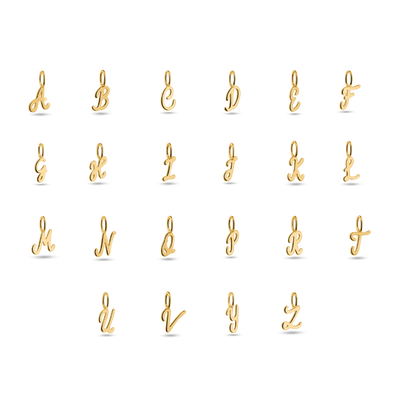 CURVE LETTER CHARMS
