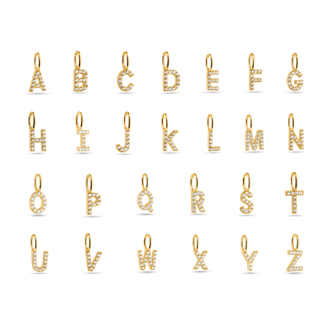 aufbewahrung 8 buchstaben SHINY LETTER CHARMS – fafe collection
