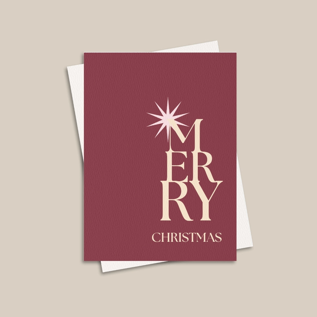 XMAS CARD - MERRY